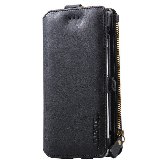 FLOVEME Luxury Retro Leather Phone Case For iPhone (X/8/8Plus/7/7plus/6S/6plus/5/5S/SE)*