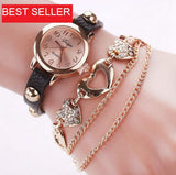 Luxury Leather Wristwatches Women Bracelet Chain Bracelet Watch