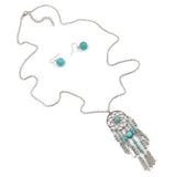 Bohemian Style Dream Catcher Tassels Pendant Necklace Earrings Jewelry Sets