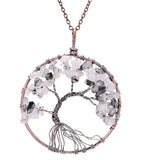 Tree Of Life Natural Stone Pendant Necklace