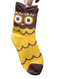Colorful Owl Footprints Cotton Socks For Women