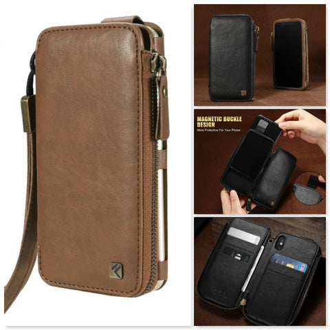 FLOVEME Luxury Wallet Phone Case For iPhone X