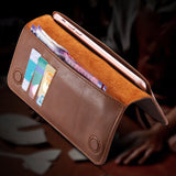 FLOVEME Luxury Retro Leather Wallet Phone Bags Case For iPhone / Samsung / HTC / Huawei / Sony / LG*