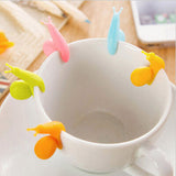 5 PCS Cute Snail Shape Silicone Tea Bag Holder