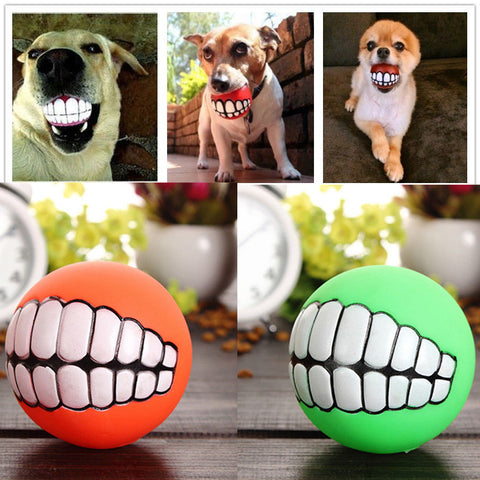 Halloween Special Pet Puppy Dog Funny Ball / Teeth Silicon Toy