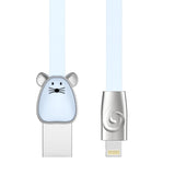 ROCK Zinc Alloy Mascot Lightning Cable for iPhone/iPad/iPod