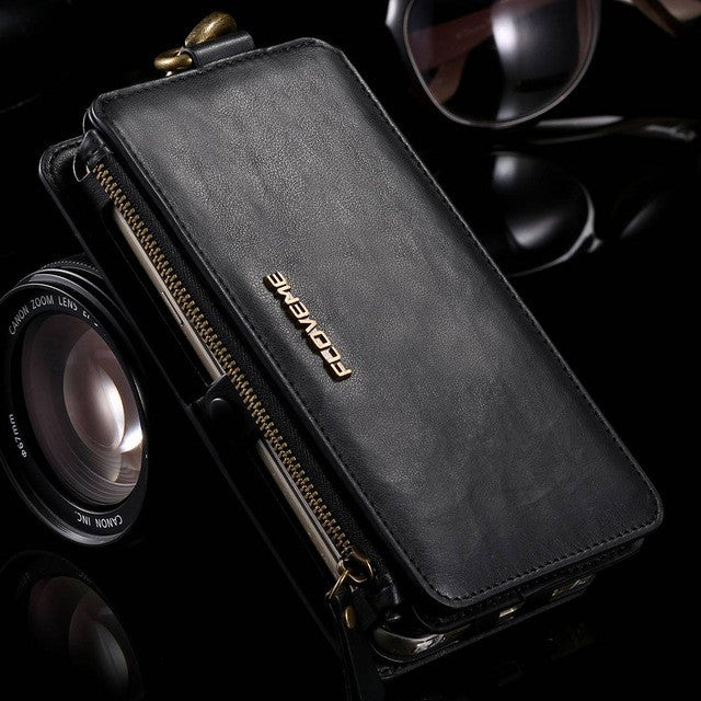 FLOVEME Luxury Retro Leather Phone Case For Samsung Galaxy (Note8/S8/S8 Plus/S7/S7 Edge/S6/S6 Edge/S6 Edge Plus/Note7/Note5/Note4/Note3)*