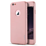 Luxury 360 Degree Full Body Protection Cover Cases For iPhone (6S/6 Plus/7/7 Plus) With Tempered Glass*