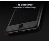 Luxury 360 Degree Full Body Protection Cover Cases For iPhone (6S/6 Plus/7/7 Plus) With Tempered Glass*