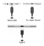 i-Mobile Phone Key Chain Cable (Apple, Micro USB, & Type-C)*