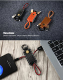 i-Mobile Phone Key Chain Cable (Apple, Micro USB, & Type-C)*