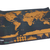 Deluxe Personalized World Map For Traveler (82.5 x 59.5 cm)