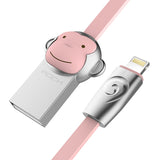 ROCK Zinc Alloy Mascot Lightning Cable for iPhone/iPad/iPod